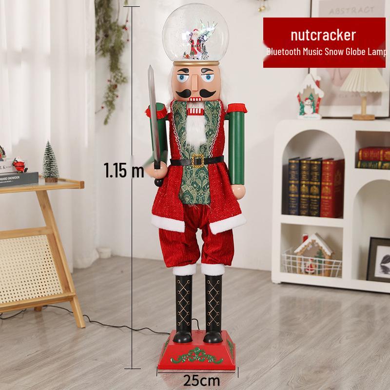 European Snowfall Music Lamp: Christmas Gift & Ornament for Living Room or Mall Display