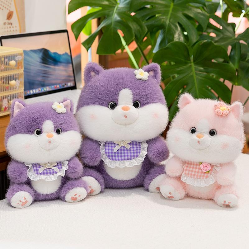 Cute Sweet Cat Doll Plush Toy Kitten Doll Comforting Doll Girl Pillow Birthday Gift