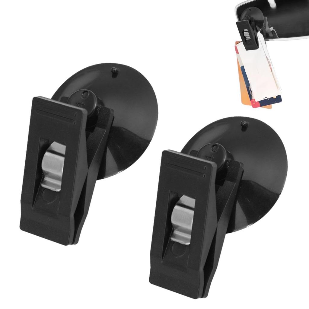 Pommyyn Car Suction Cup Sign Holder | 2 Pcs Vehicle Multipurpose Decorative Removable, Reusable