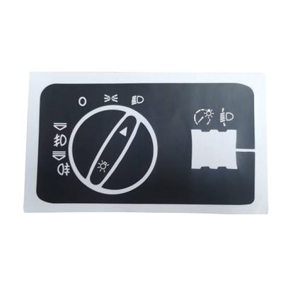 High Grade Vinyl Button Repair Decal Sticker for A3 8L 96 2003 Lights Switch
