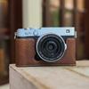Fujifilm XE5 Camera Half Cover Case With Base Support PU Leather Sleeve Travel Daily Use