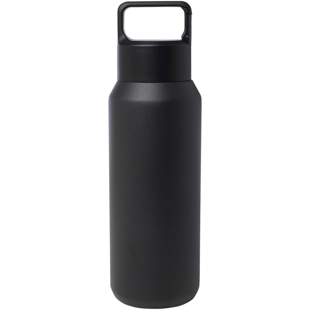 Bottle, 600 ml insulated vacuum copper en RCS-certified recycled stainless steel "Astra" (segura for ca Deep Black
