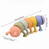 Cute Fidget Slug Toy 3D Articulated Stretch Caterpillar Toy Teeth Grinding Toy  Children Gifts