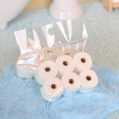 1:12 Dollhouse Miniature Toilet Paper Rolls Set Dollhouse Bathroom Accessories Dollhouse Decoration Pretend Play Toys