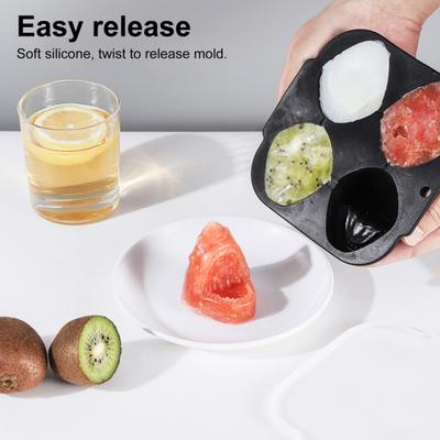 Bandeja de cubitos de hielo de tiburón, moldes de silicona 3D con forma de tiburón, novedoso molde para whisky, cócteles, jugos, fiestas, elaboración de chocolate