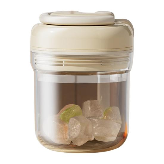 

Форма для кубиков льда с легким извлечением, одним нажатием, пищевой, безопасная, без запаха, трехфункциональная, ледяная чашка, герметичная, водонепроницаемая, стакан для приготовления и питья льда белый