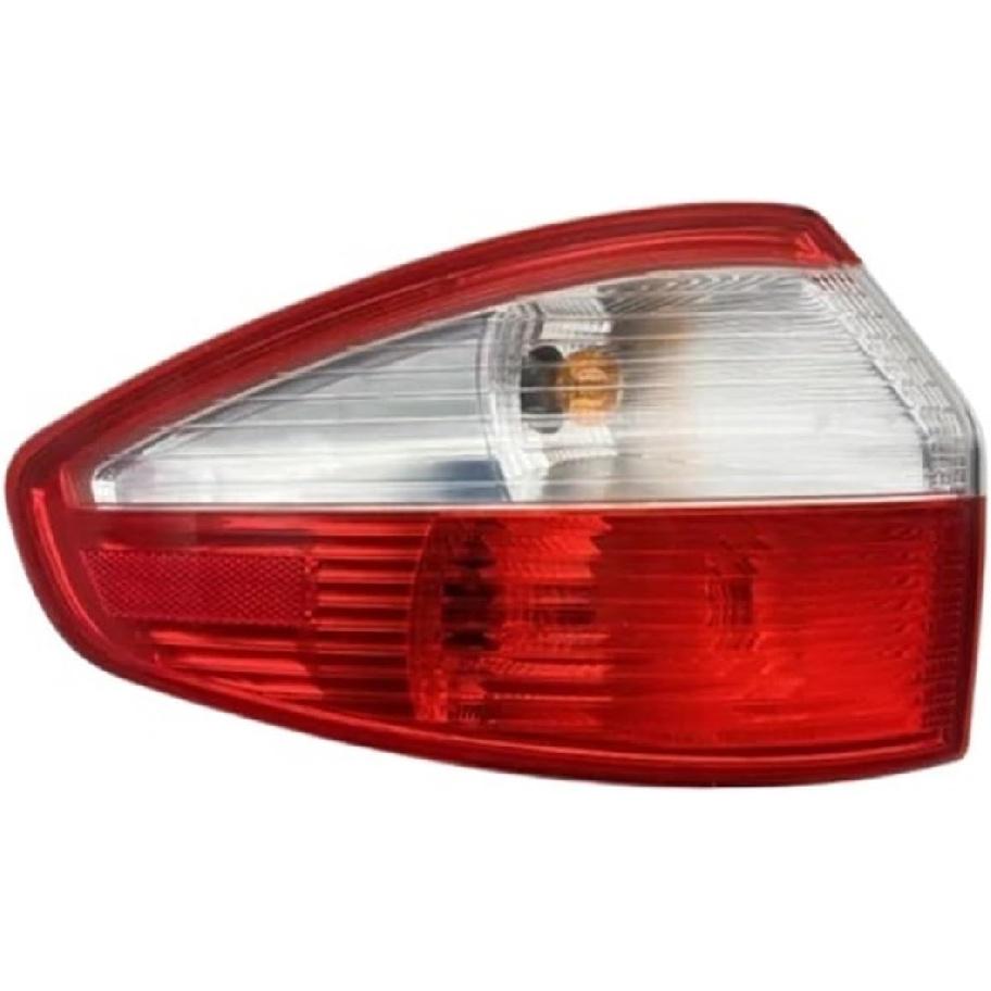 Car Accessories Exterior Rear Bumper Tail Light Taillight Brake Stop Lamp Compatible For Ford Fiesta Sedan 2013 2014 2015 With Bulbs(Left side) Left side