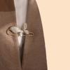 5pcs Simple Lapel Pin Anti-Slip Adjustment Button Cardigan Scarf Decoration for Women's Suit Accessories