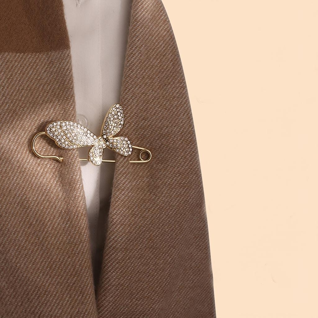 5pcs Simple Lapel Pin Anti-Slip Adjustment Button Cardigan Scarf Decoration for Women's Suit Accessories