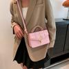 Trendy Pu Leather Mini Shoulder Bag Chic Square Crossbody Handbag For Women In Various Colors