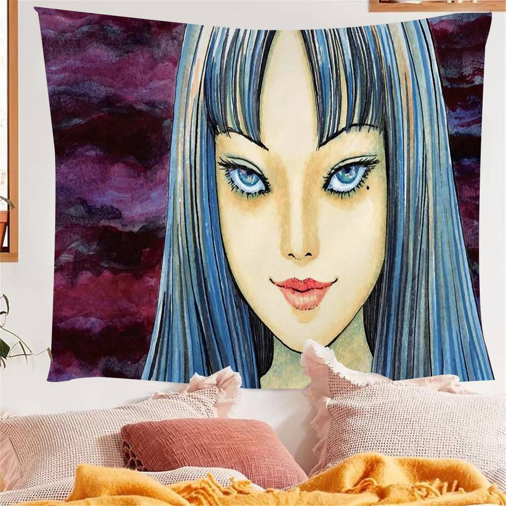 

Anime Junji ItoI TomieT Horror Comics Colorful Tapestry Wall Hanging Bohemian Wall Tapestries Mandala Wall Hanging Sheets 74x94cm(29x37in)