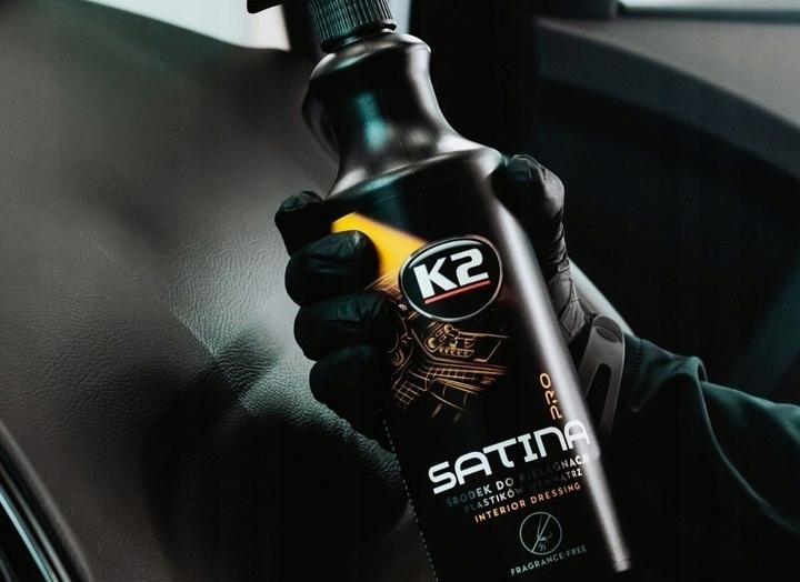 K2 Satina Purio 2X1L Pro Płyn Dressing Do Czyszczenia Kokpitu Wnętrza Auta