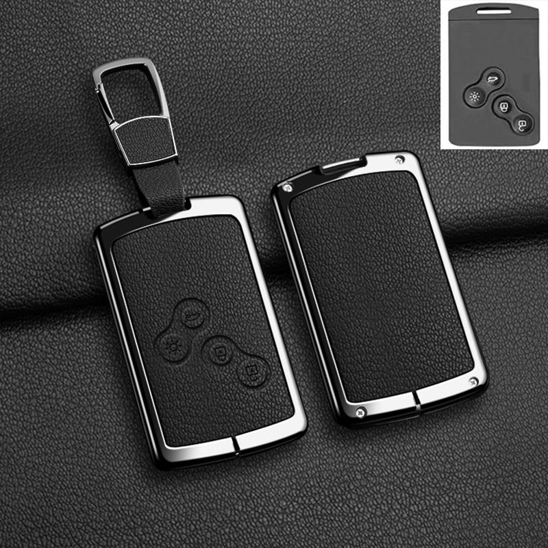 Car Zinc Alloy Key Case Cover for Renault Duster Captur Clio Logan Megane 1 2 3 Koleos Scenic Nema Fluence Zoe Auto Accessories