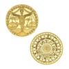 Set of 12 Zodiac Coins, Zodiac Commemorative Coins, Leo Sun God Lucky Coins, Birthday Gifts