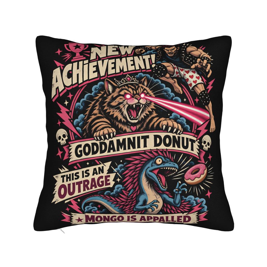 Dungeon Crawler Carl Princess Donut Pillow Cover Vintage Pillow Case For Office Car Home Decor Soft Pillowcases Gift