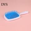 Ergonomic Grip Hair Brush Detangling Hollow Handle Scalp Massage Women Girls Wet Mesh Design Dry Long Curly Fluffy Styling Comb Hairdressing Tool And