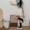 1Pair Lace Edge Long Tight Socks Solid Color Calf Socks Fashion Boot Socks  Girl
