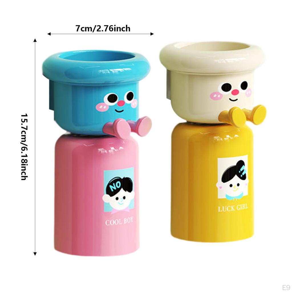 Cup Holder And Toothbrush Organizer with Mouthwash Rack for Bathroom Setup