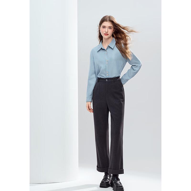 Betu Women's 2025 Winter Embroidered Long-Sleeve Shirt