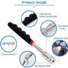 Metal 25810LB Pickup Stick Portable Metal Suction Stick Retractable Magnetic Pickup Auto Repair Tool with Light Magnetic Rod