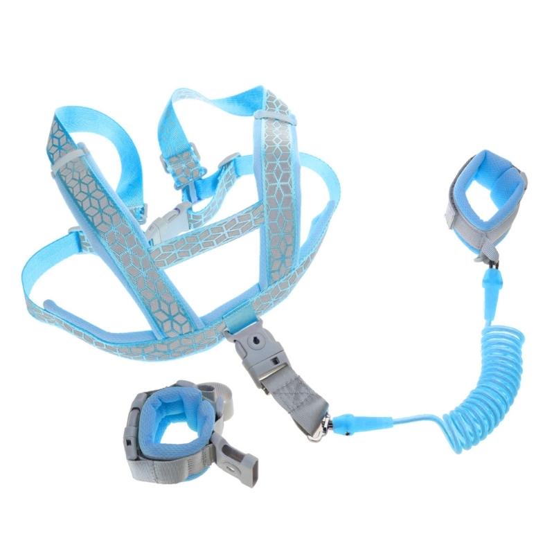 Outdoor Kids Toddler Safety Reflective Back Belt Baby Anti Lost Wrist Link Toddler Walk Leash Safety Harness Strap Rope