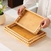 Large Food Tray with Handle Storage Tray New Water Cup Plate  for Dried Fruit
