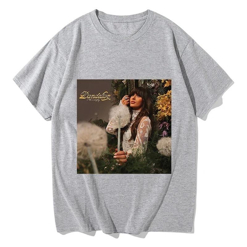 Unisex Women Summer Cotton Clothing Ella Langley Loving Life Again Tour 2026 Album Tshirts Fashion Round Neck Short Sleeved Tee