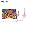 24pcs Christmas Dumpling Advent Calendar, 3D Kawaii Hanging Ornaments, Countdown Gift for Teens