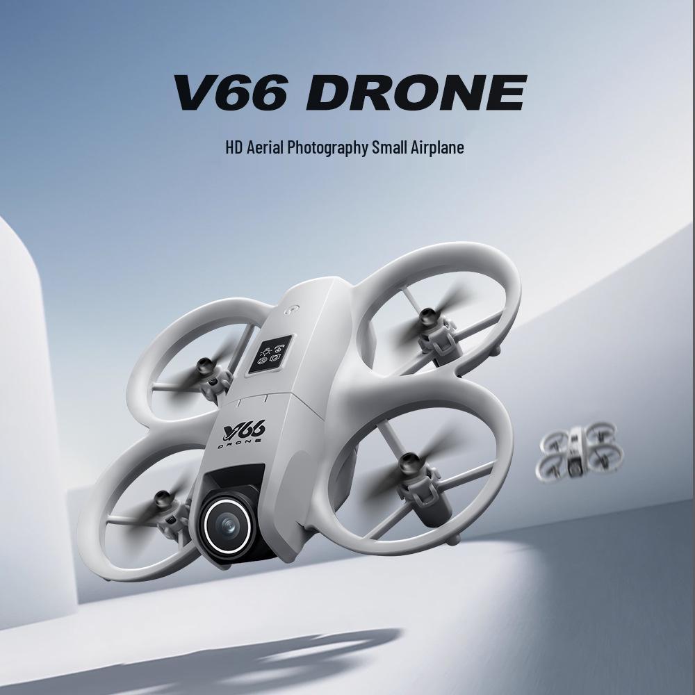 V66 Obstacle-Avoidance 4-Axis Remote Control Drone - Full Protection Toy Aircraft