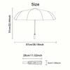 Moonlit Secrets Shadows Folding umbrella Suitable for all seasons Umbrella travel Three folds Umbrella