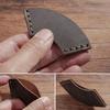Fan Shaped Bookmarks Simple Book Markers PU Leather Page Markers Creative Bookmarks for Book Lovers