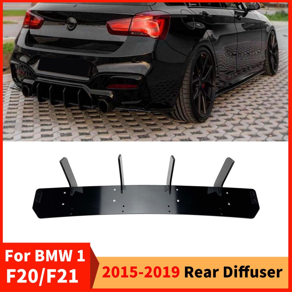 DF Style Rear Diffuser Bumper Lip For BMW 1 Series F20 F21 2015-2019 Deflector Tuning Accessories Spoiler