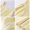 Yellow Petite Waist Spaghetti Strap Dress - Women's Slimming Spring/Summer 2026 Style
