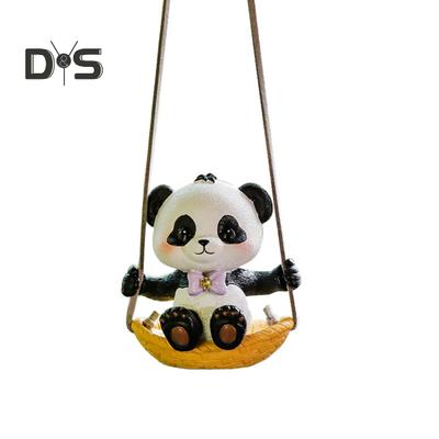 Auto-Anhänger, niedlicher Schaukel-Panda-Anhänger, lebendig, exquisit, Rückspiegel, hängende Verzierung, Auto-Dekoration
