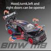1/24 Scale M8 GTE Racing Diecast automudeli mänguasi, tagasitõmmatav mänguasi koos heli ja valgusega lastele Väikelapse poistele Tüdrukutele Kingikogu