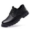 Herrenschuhe Frühlingstrend neue Business Casual Big Head Lederschuhe Herren Plateau Werkzeugschuhe Arbeitsschuhe