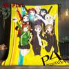 Persona 4 Golden 2D Flat Pattern Flannel Blanket High Quality All Seasons Warmth and Comfort Perfect for Christmas Gifts.DMT0925151