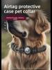 Reflective Waterproof AirTag Dog Collar with Transparent Cover & Anti-Lost Locator