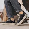 Men's Low-Top Canvas Shoes: Breathable, Anti-Odor, Non-Slip, Height-Increasing Casual Black Sneakers for Summer