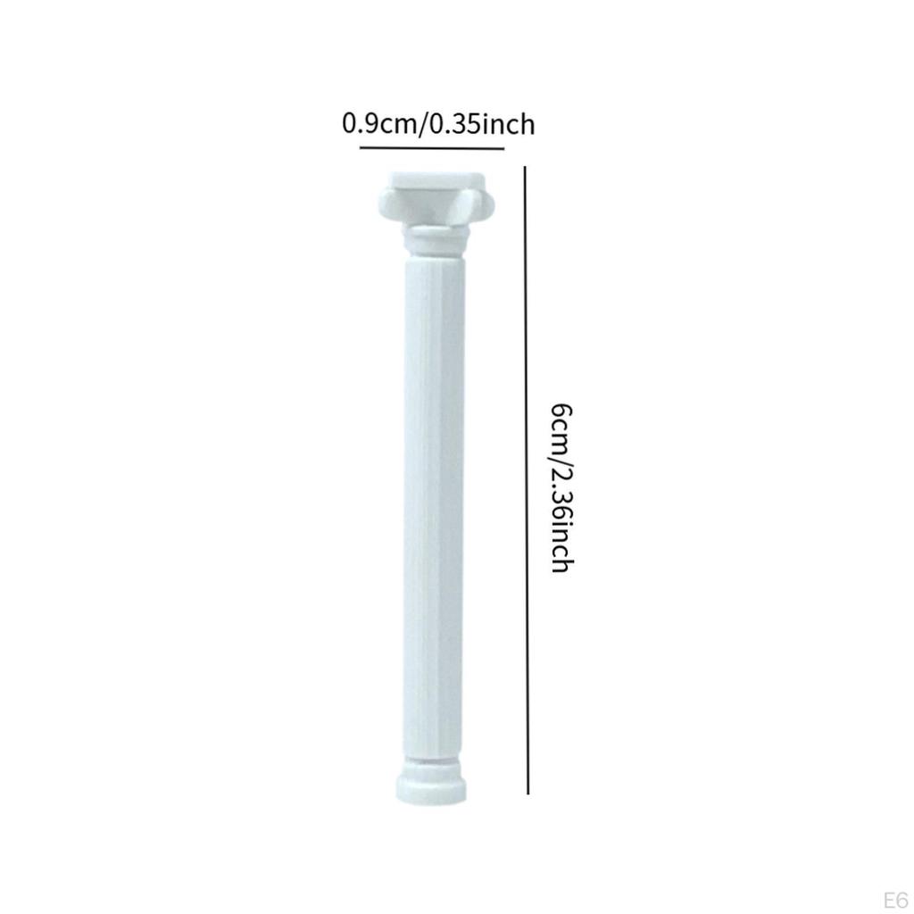 6 Pieces Mini Roman Columns Model Greek Architectural Sculpture DIY Decorative Classic