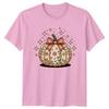 Fall In Love With Autumn Unisexs TShirt Boho Floral Pumpkin Fall Gift For Her
