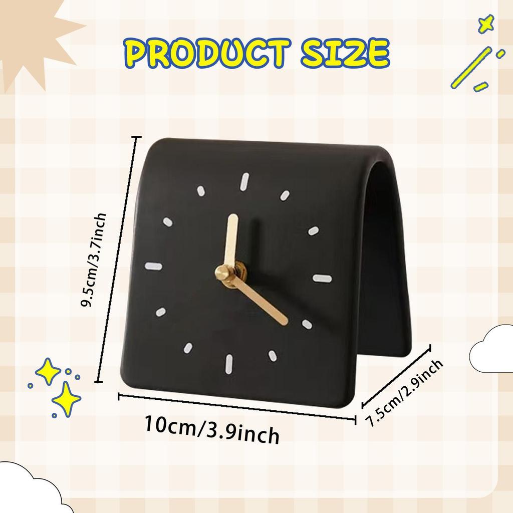Elegant Minimalist Desk Clock Silent Acrylic Table Clock Decorative Ornament for Home Shelf Entryway Living Room
