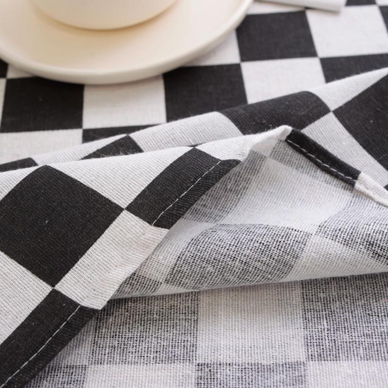 Lexuanxiu Baumwolle & Leinen Zitronenmuster Tischdecke - Stilvoller Ins-Stil für kleine runde oder Kaffeetische