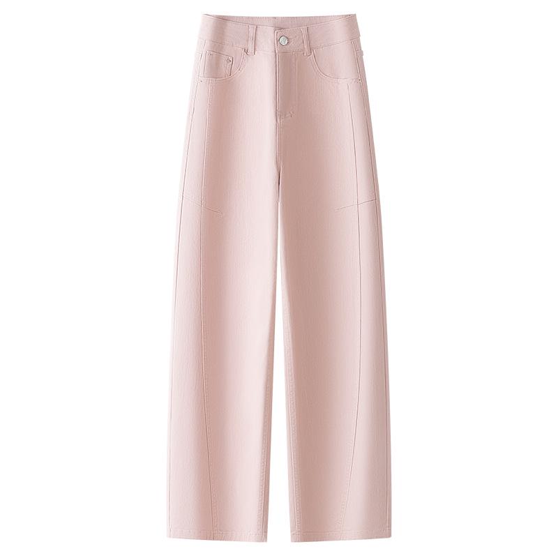 

Women s Pink Scimitar Loose Straight-Leg Jeans - 2025 Spring Collection M