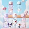 X&W Sanrio Tritan Material Space Cup 500mL Double Drinking Pop-up Lid Portable Water Cup Bubble Tea Cup Kids Water Bottle Cups