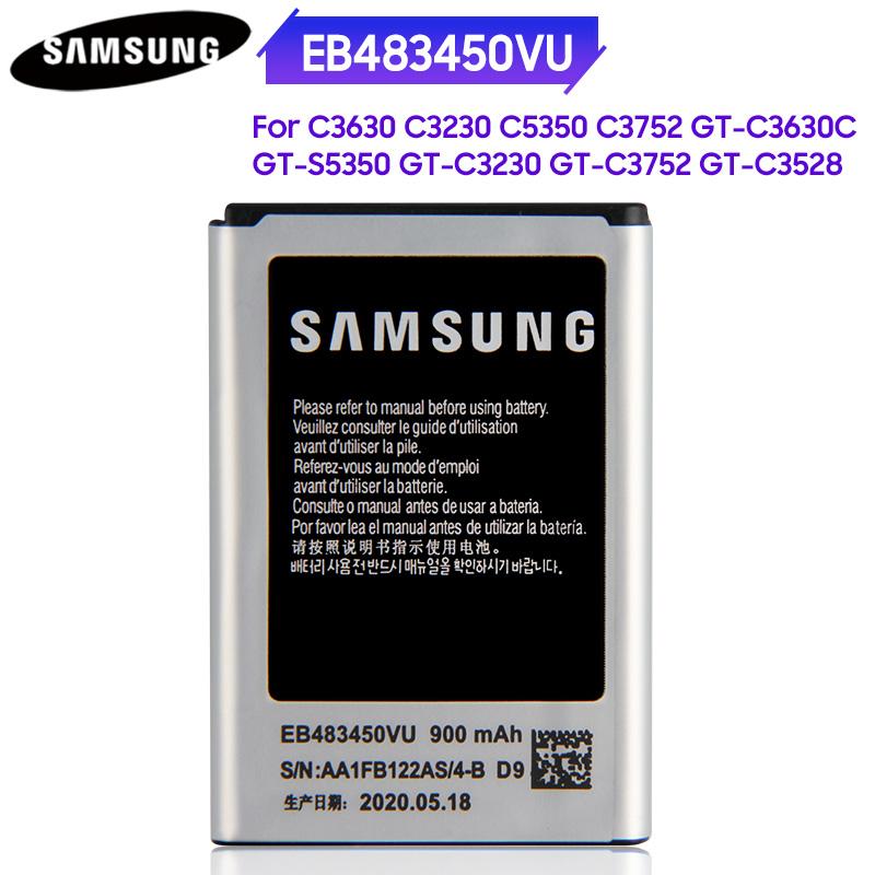 

Оригинальный сменный аккумулятор EB483450VU для Samsung GT-C3630 GT-S5350 C3752 GT-C3592 GT-C3230 GT-C3752 GT-C3528 C3630 C3230 C5350 900 мАч