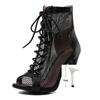 Office Ankle Prom Lady Sexy Stilettos High Heels Footwear Women Dance Heels Shoes Black For Women'S Boots Latin