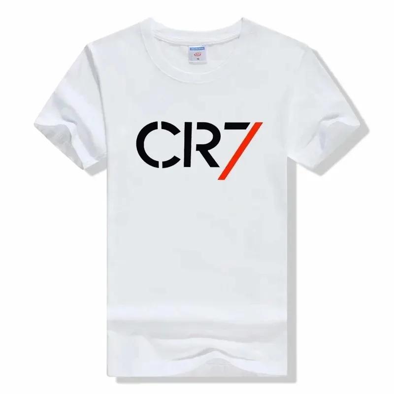 И WoSummer CR7 Футболка с коротким рукавом Топ Футболка Модный Повседневный для улицы Тренировочные Спортивные футболки Короткий рукав Толстовка