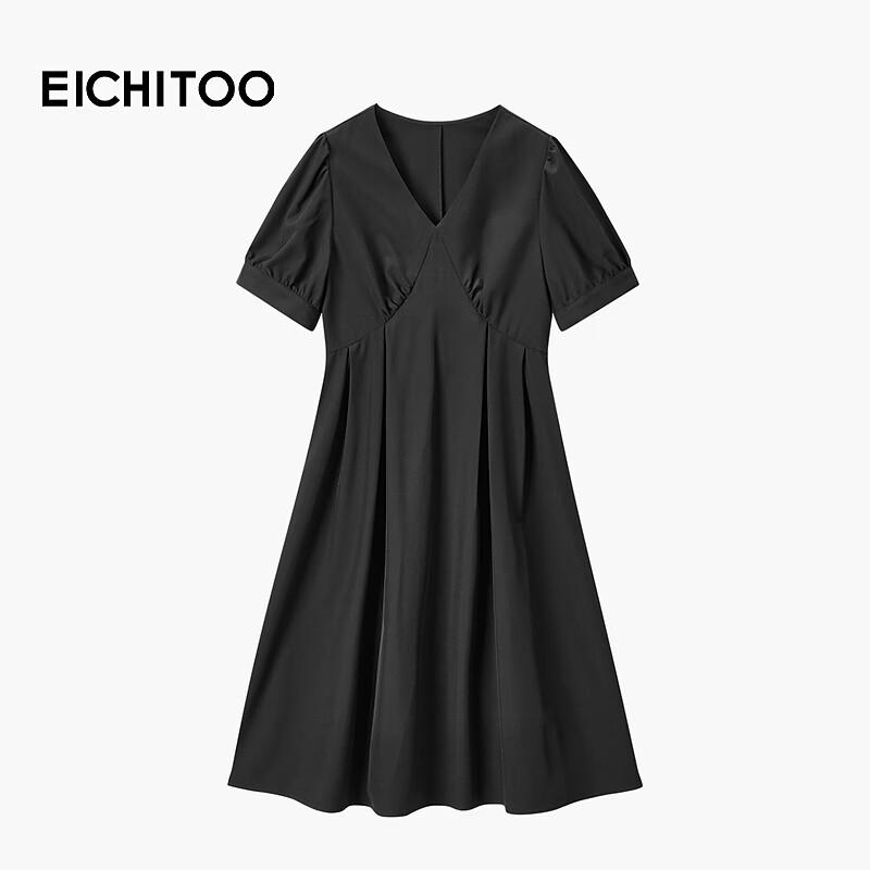 EICHITOO Summer V-Neck Little Black Dress M