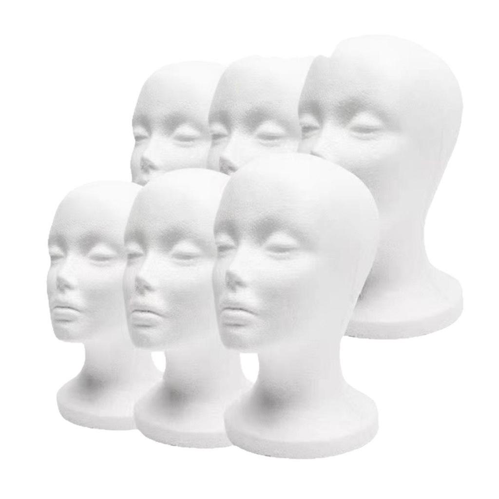 Foam Mannequin Head for Cosplay Wig Display and Hairdressing